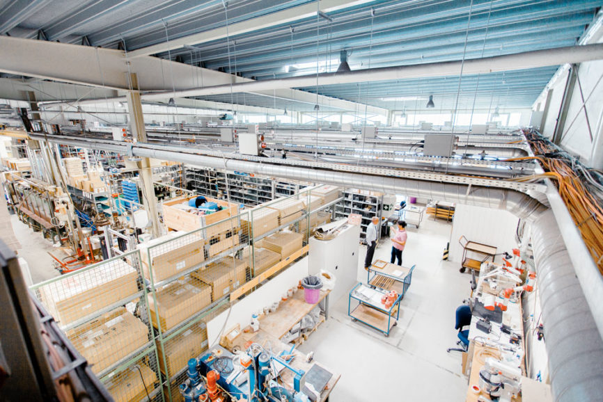 Einblick in eine Lagerhalle